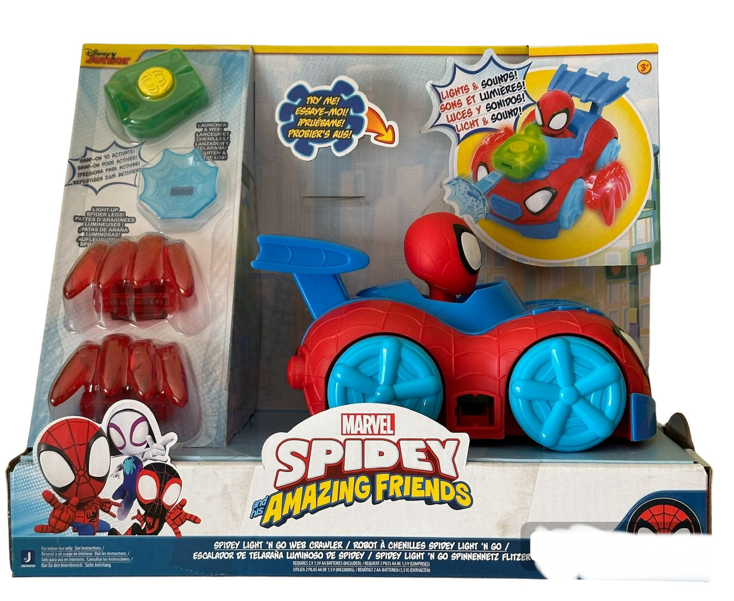Spidey Escalador de Telaraña Luminoso