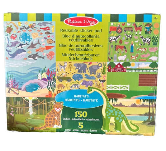 Melissa &amp; Doug Bloc Adhesivos reutilizables