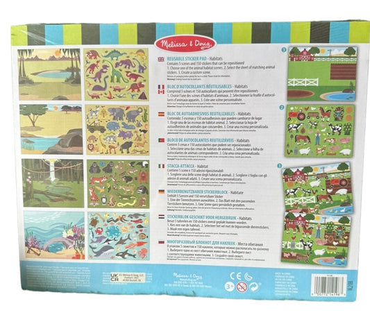 Melissa &amp; Doug Bloc Adhesivos reutilizables