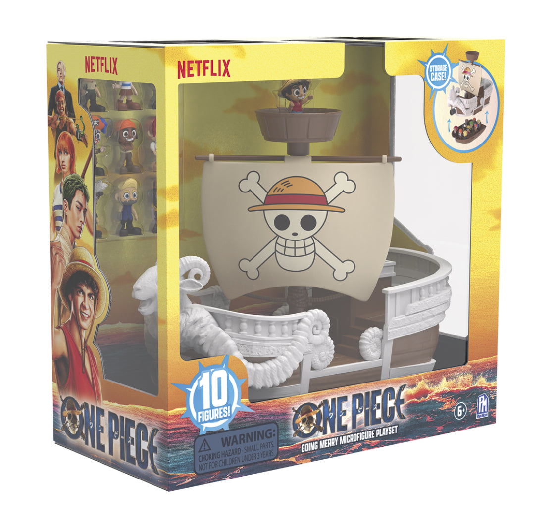 One Piece Merry Boat + 10 Figuras