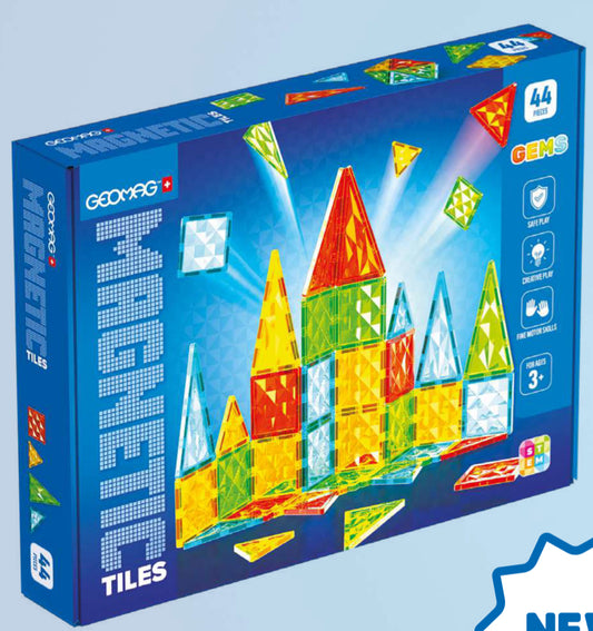 Geomag Magnetic Tiles Gems 44 Piezas