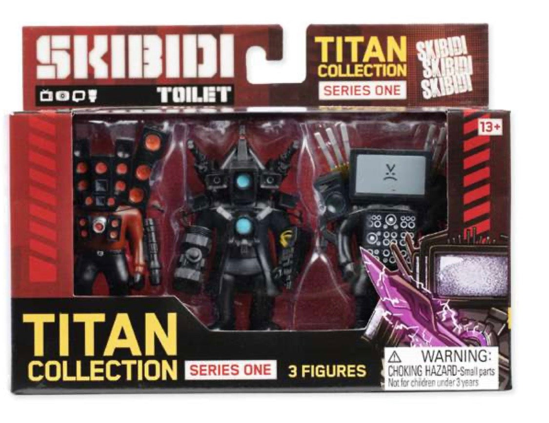 Skibidi Toilet Titan Pack 3 Figuras