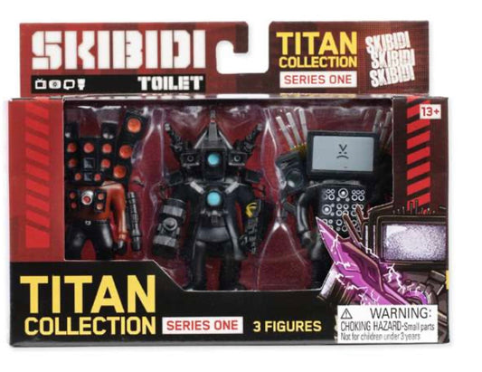 Skibidi Toilet Titan Pack 3 Figuras